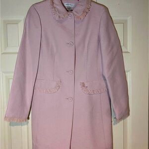 Nine West Light Pink Trench Coat with Fringe